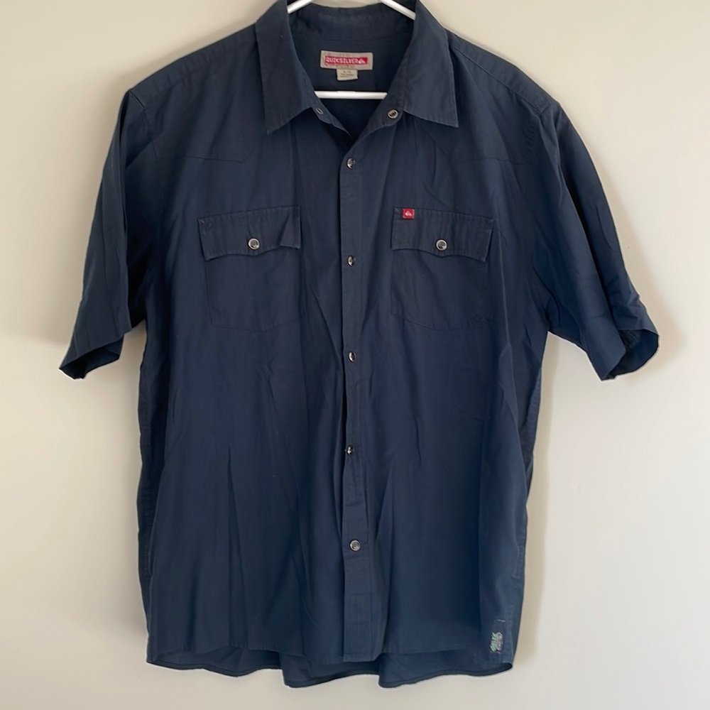 Vintage quicksilver snap front shirt, size extra large